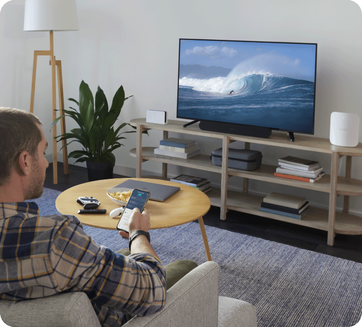 Woman working with mesh